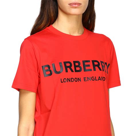 red burberry shirt womens|Burberry t shirt long sleeve.